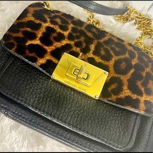 Michael Kors Cross Body/Over Shoulder Cheetah Print Bag